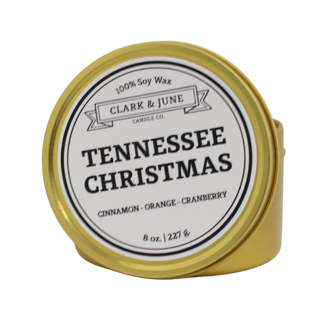 Tennessee Christmas Tin Candle 8oz