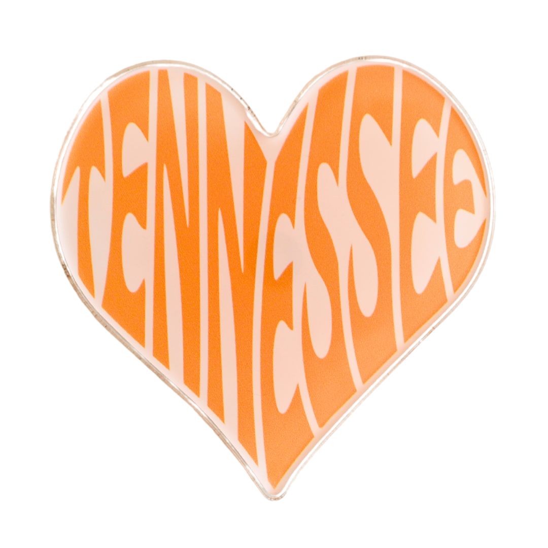 Tennessee Heart Enamel Magnet