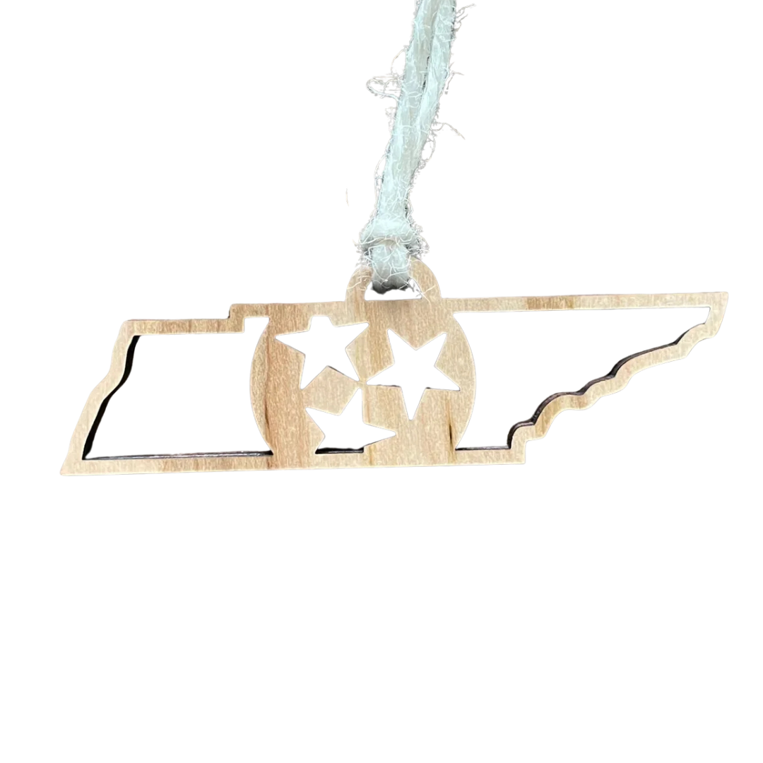 Tennessee Tristar Wood Ornament
