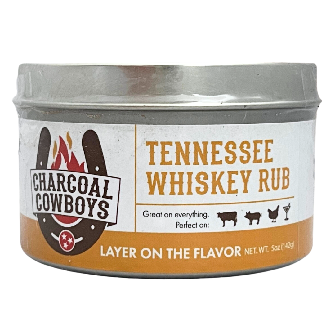 5 oz tin of tennessee whiskey seasoning rub. 