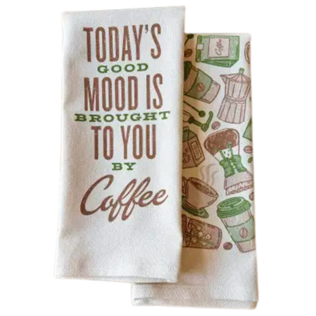 Today's Good Mood is Brought to You by Coffee Kitchen Towel