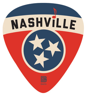 Pick shaped cork backed coaster. 