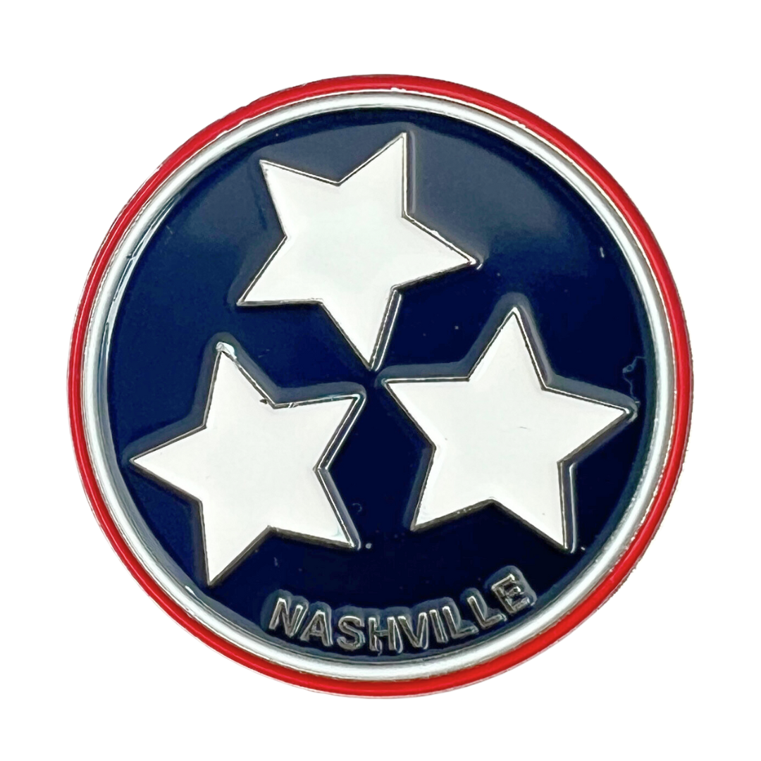 Tristar Enamel Lapel Pin