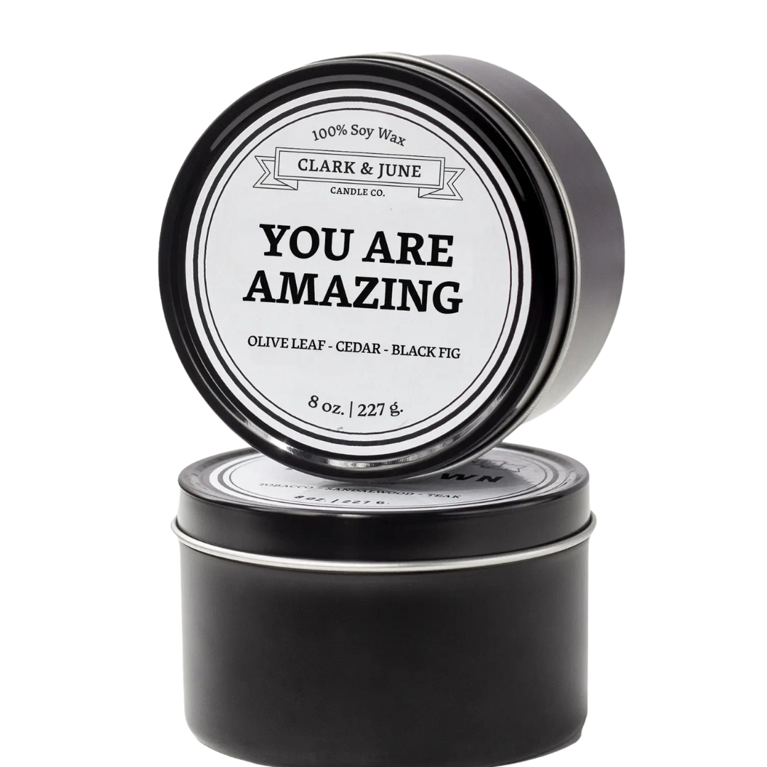 8 oz 100% soy wax candle 