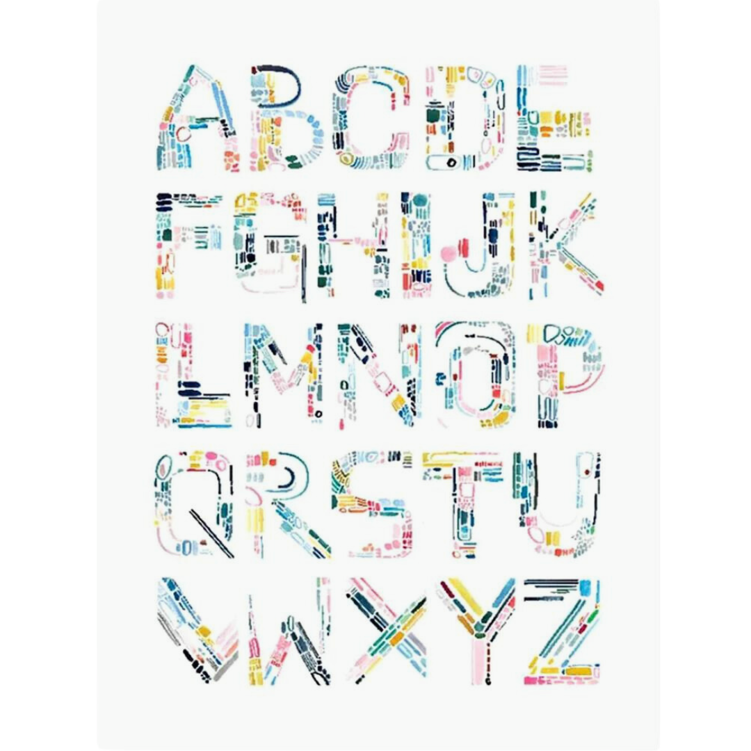 This Alphabet print is perfect for a little ones room.