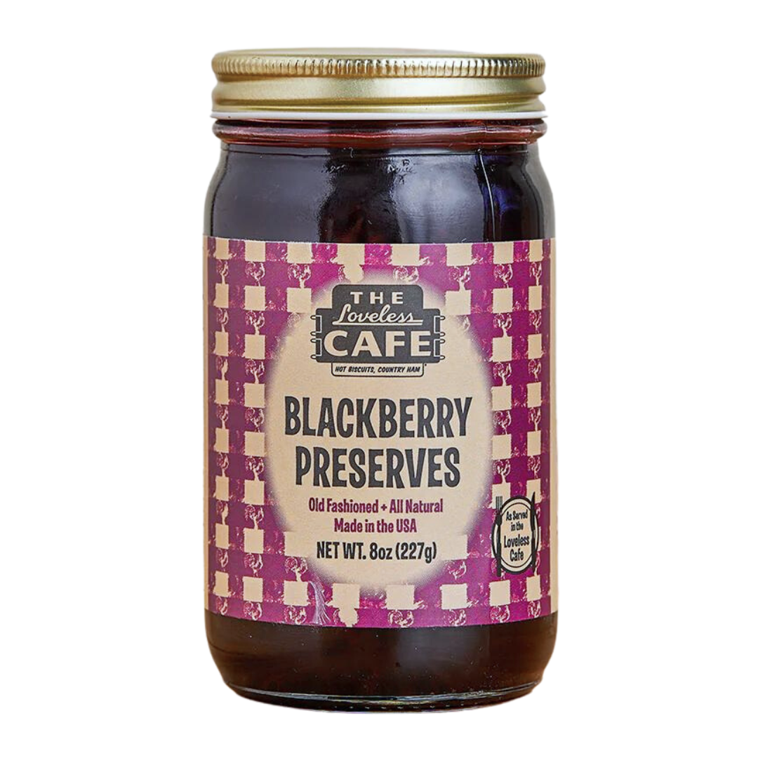 8 oz glass jar of all natural  Blackberry Preserves 