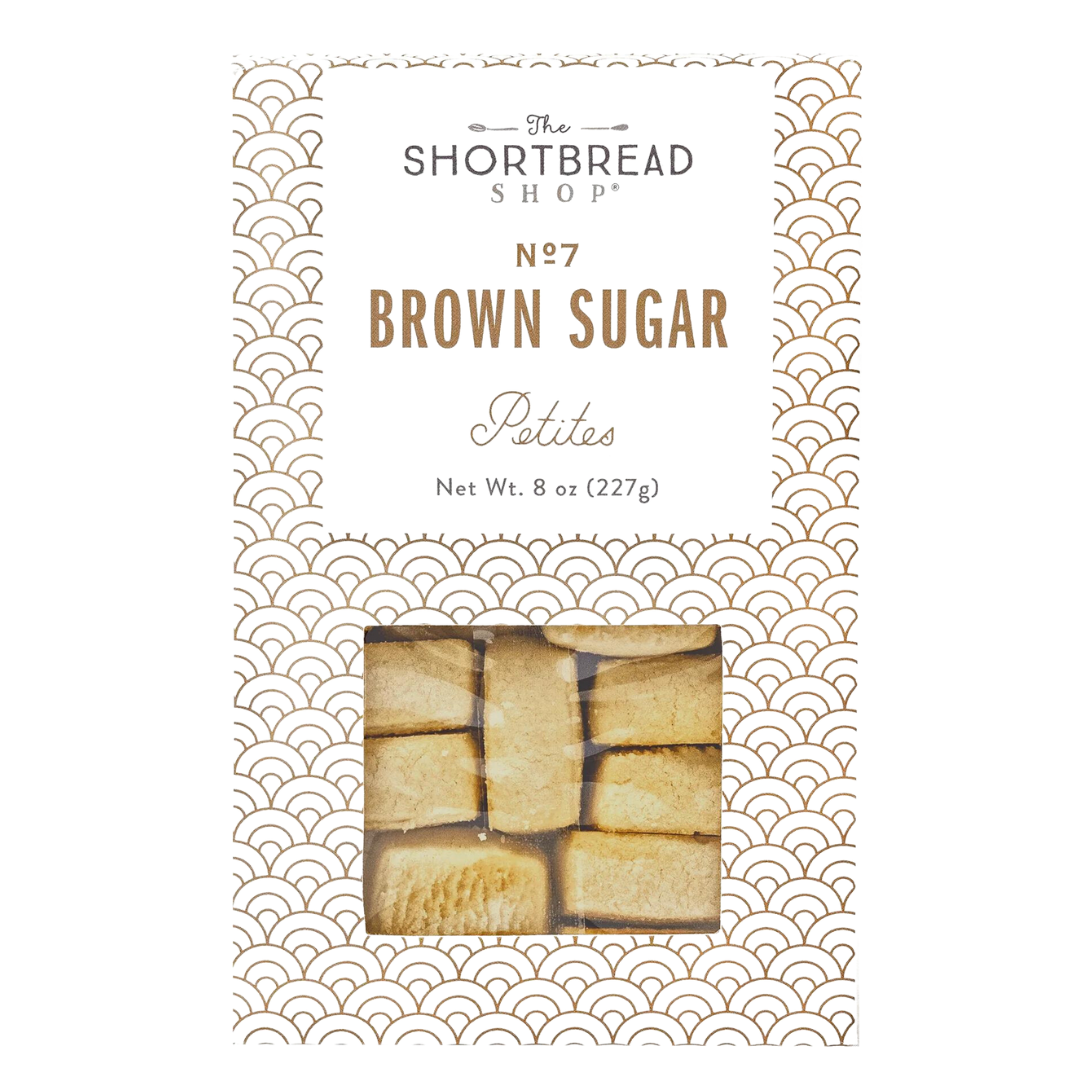 Box of brown sugar petite shortbread bites.