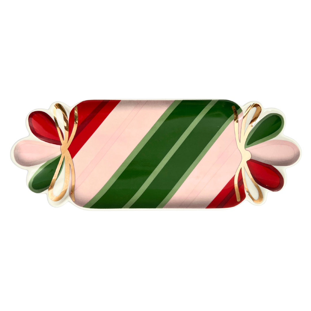 Christmas Candy Shaped Plate