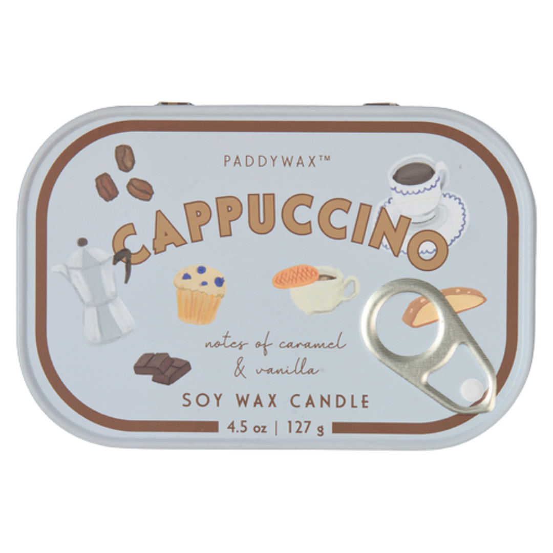 Cappuccino Tin Candle