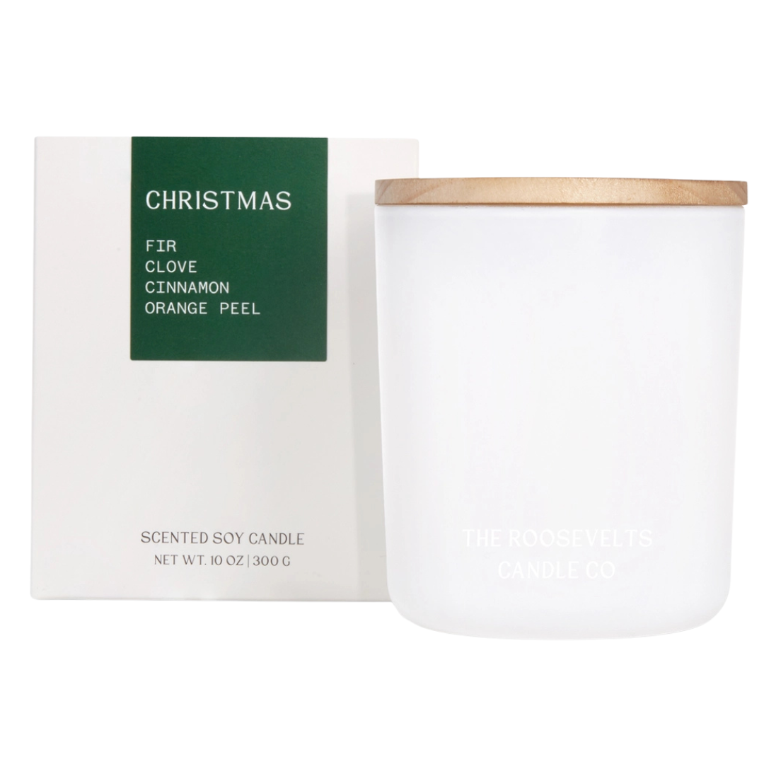 The candle is 10 oz soy/coconut blend.