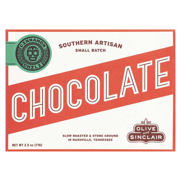 Olive & Sinclair Mexican-Style Cinnamon Chili Chocolate Bar - Made