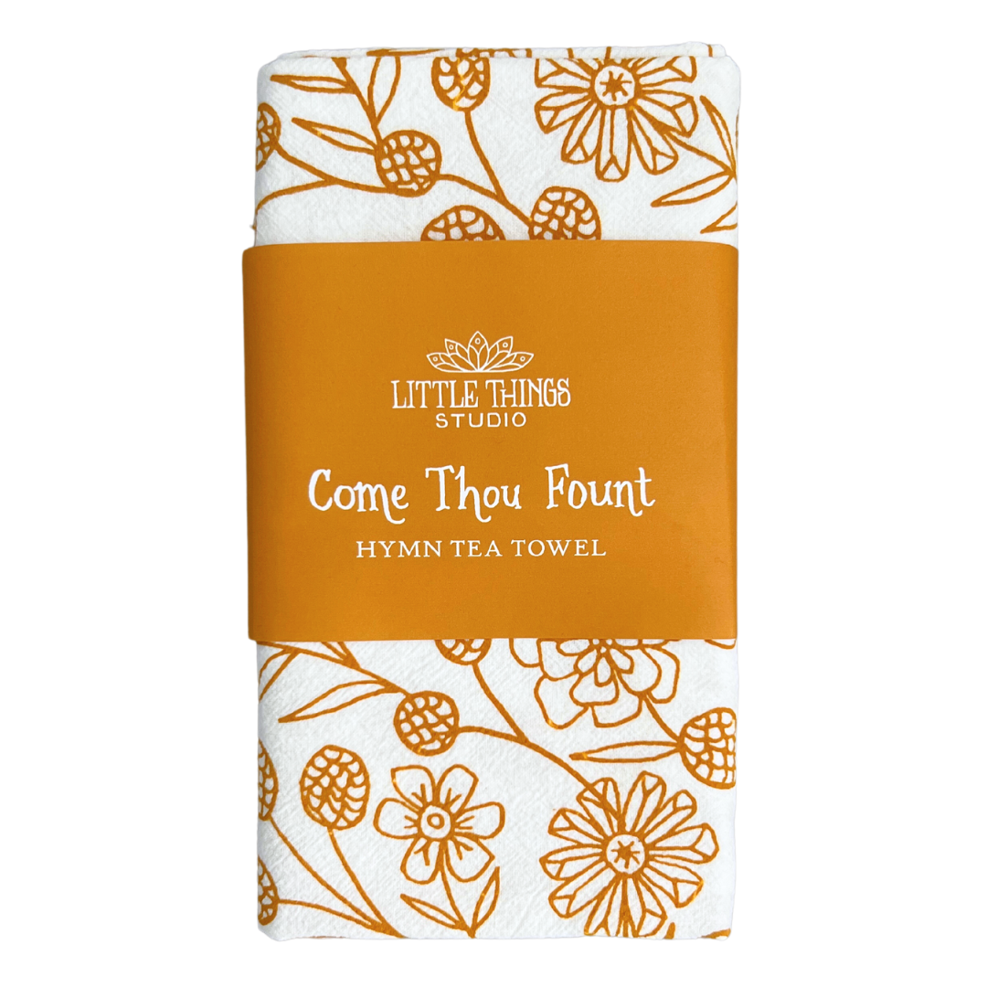 How Great Thou Art Hymn Tea Towel - Little Things Studio - How Great Thou  Art tea towel