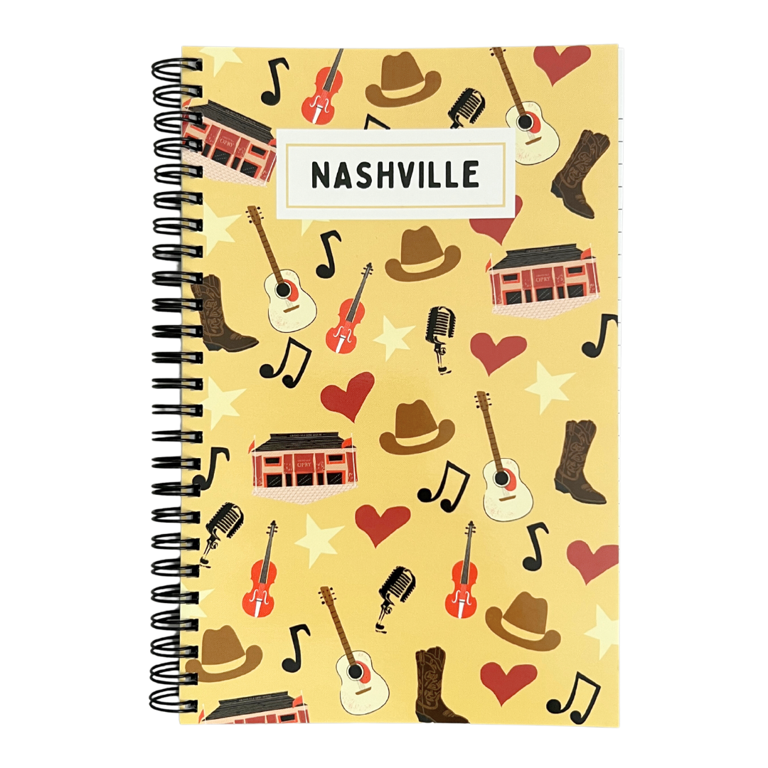 Nashville Country Music Spiral Notebook