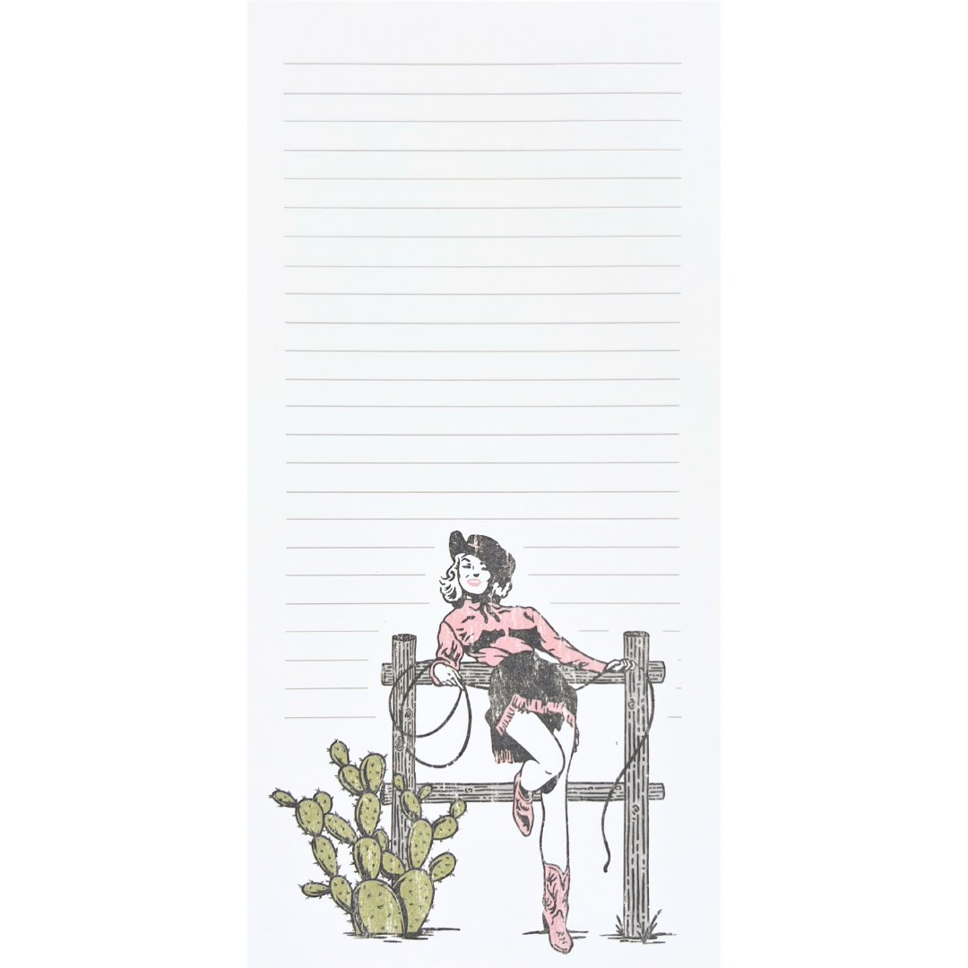 Cowgirl Notepad