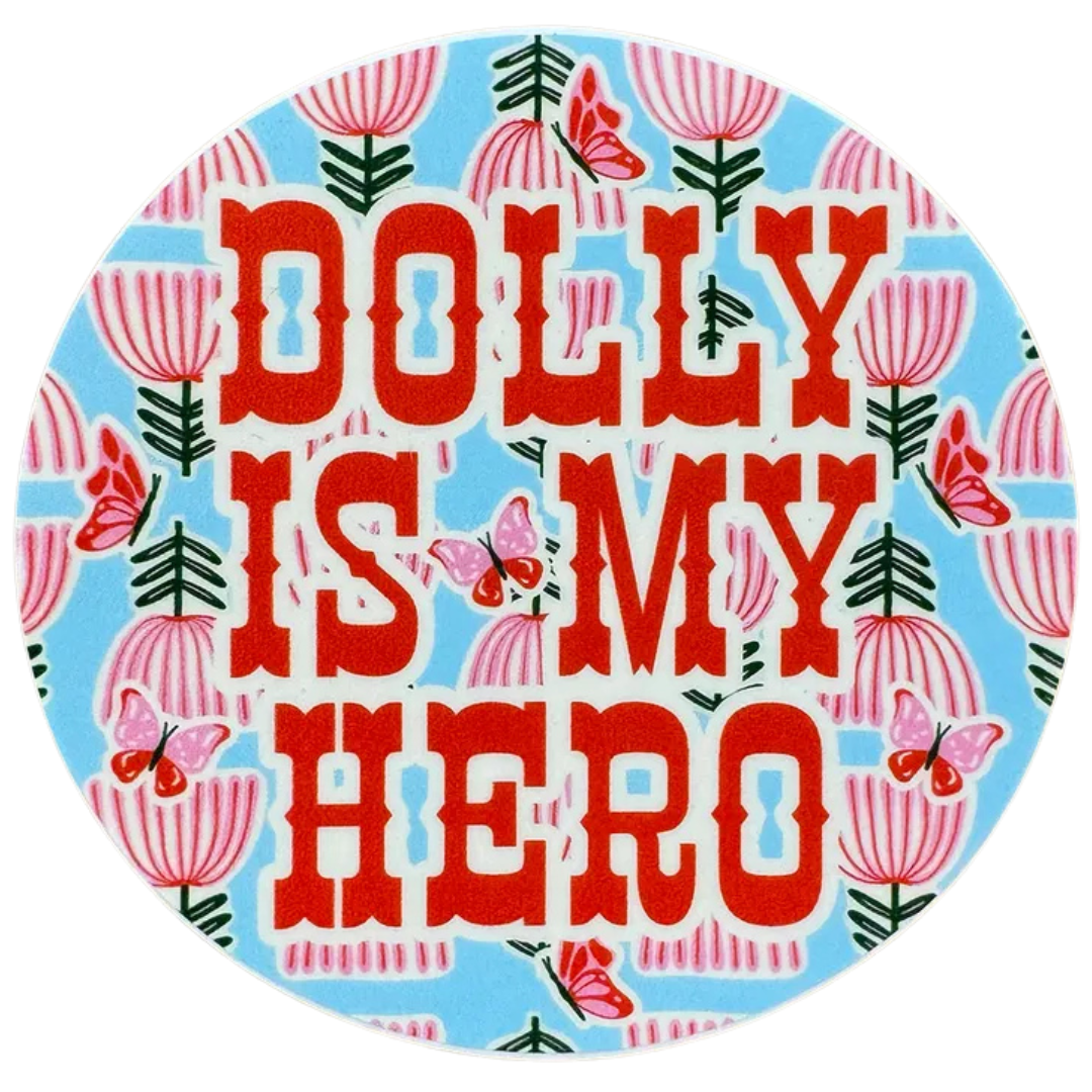 3 inch round sticker.