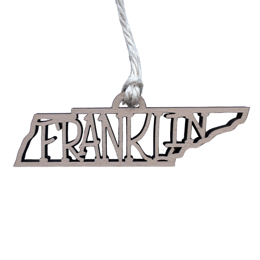 Franklin TN Wood Ornament