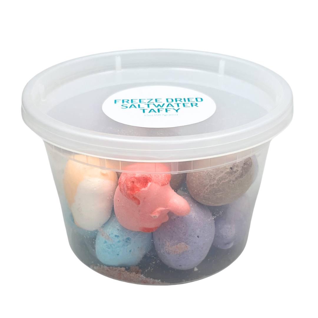 Freeze dried saltwater taffy.