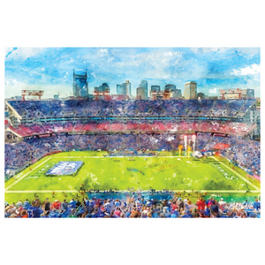 11 x 14 art print of inside Nissan stadium