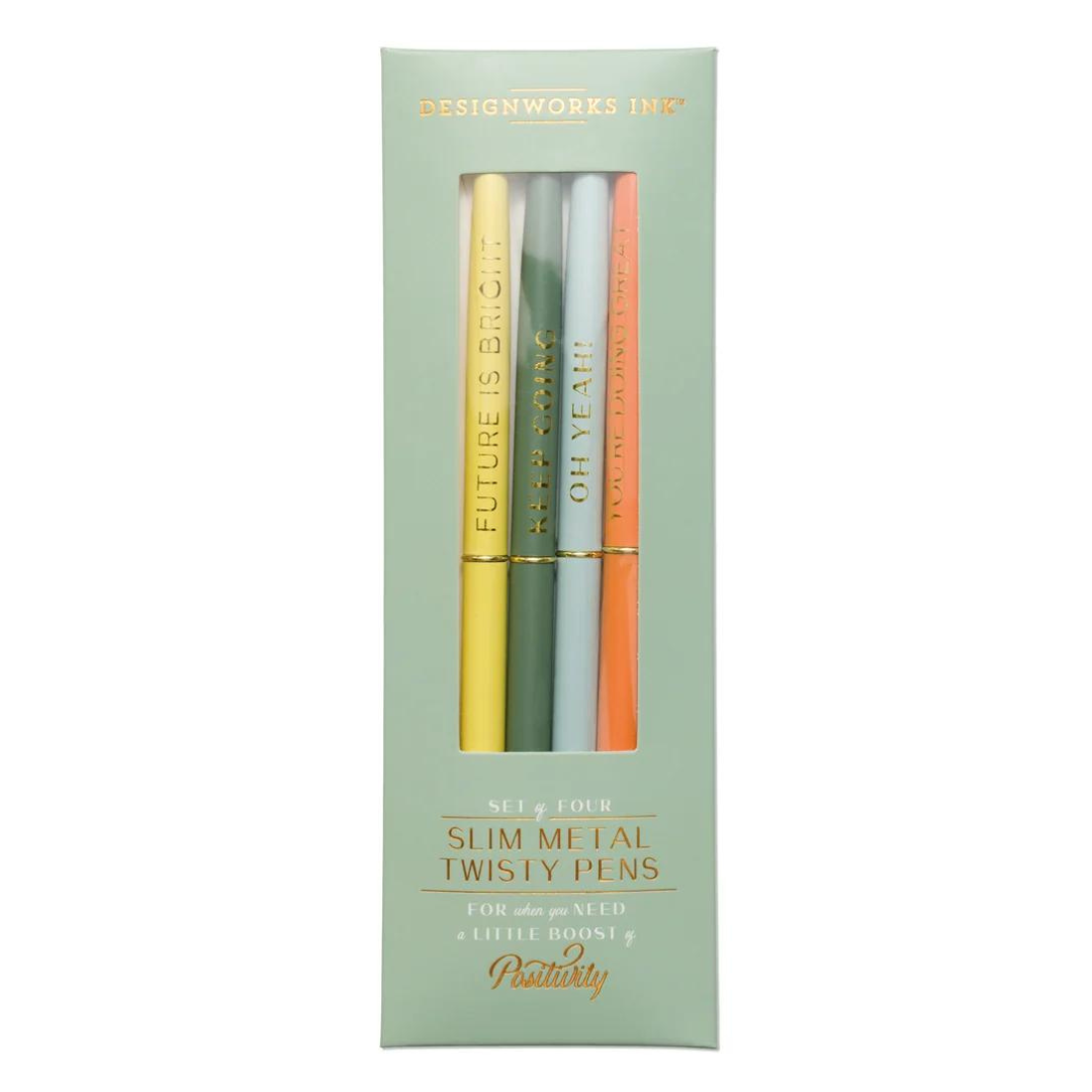 Slim Metal Pen Set - Any Color