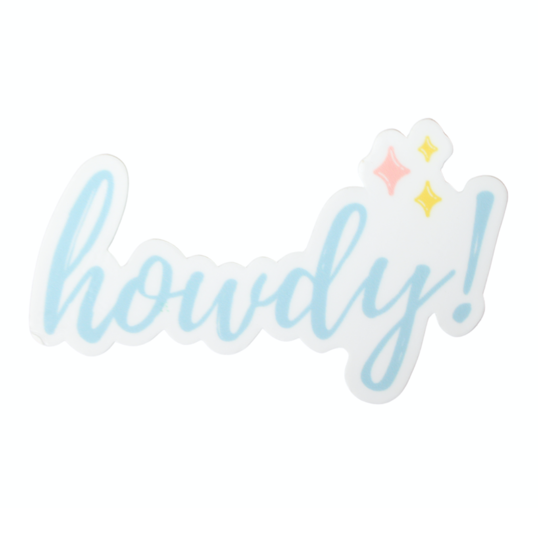 Howdy Sticker