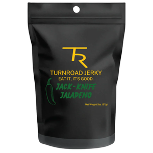 2 oz bag of hand cut beef jerky.