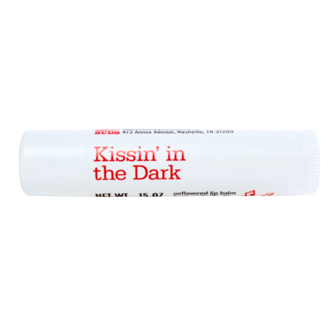 Kissin' in the dark unscented lip balm.