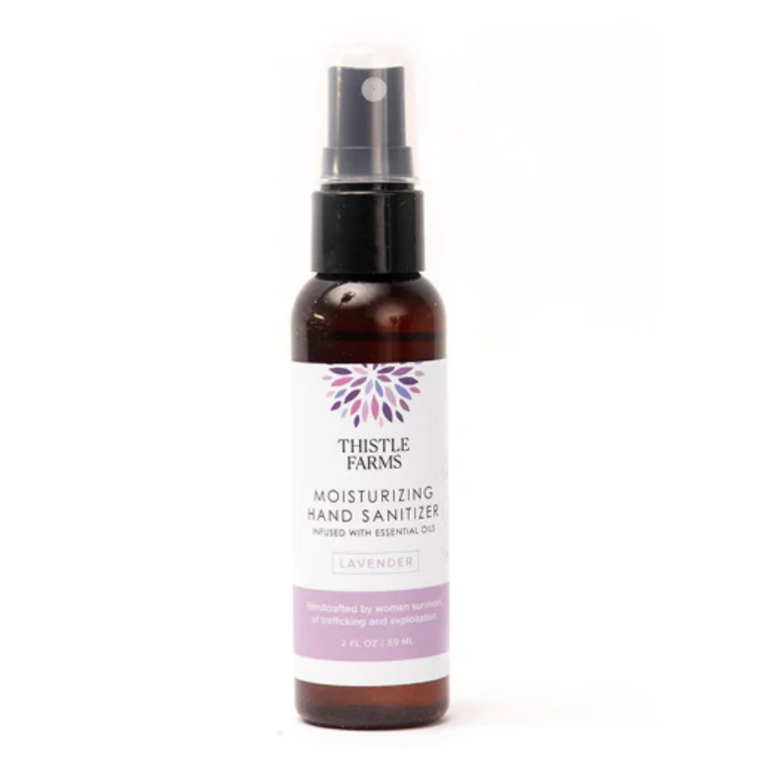 2oz travel spray hand sanitizer lavender