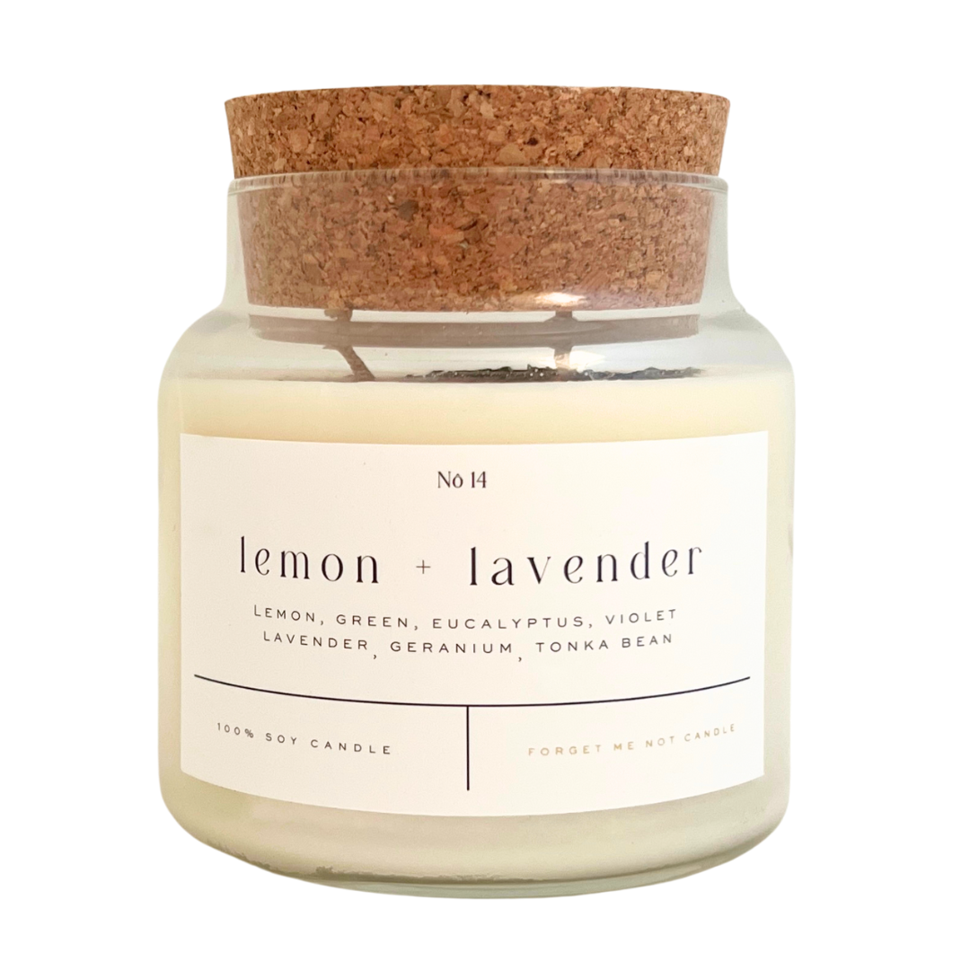 Lemon Lavender Cork Top 22oz Candle