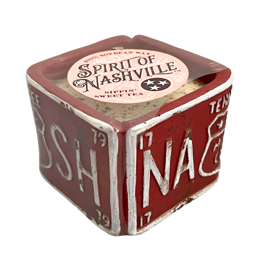 Nash License Plate Candle
