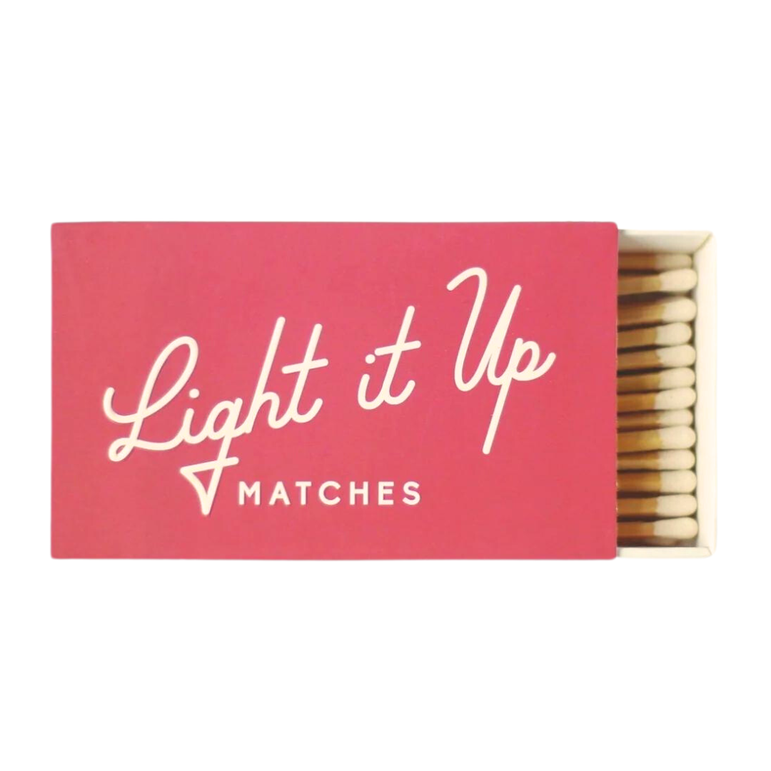 Literally "Light it Up" with these decorative matches from Paddywax. Comes with 50 matches.