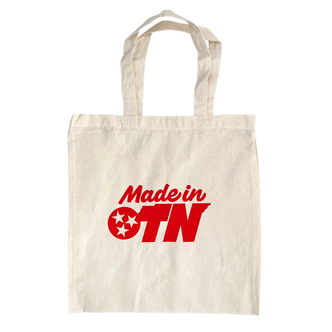 Cloth tote bag with Made in TN logo. 
