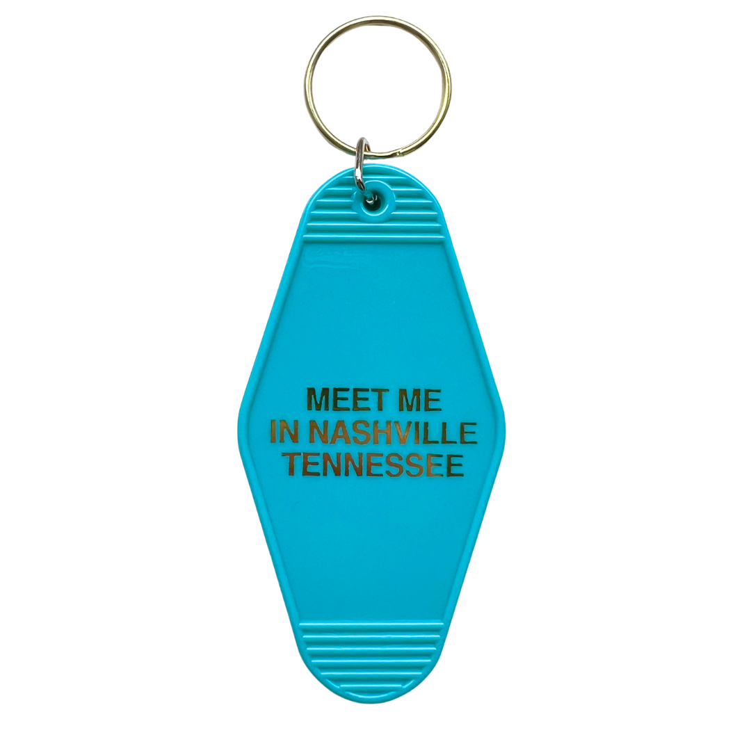 Meet Me in Nashville Tennessee Keychain