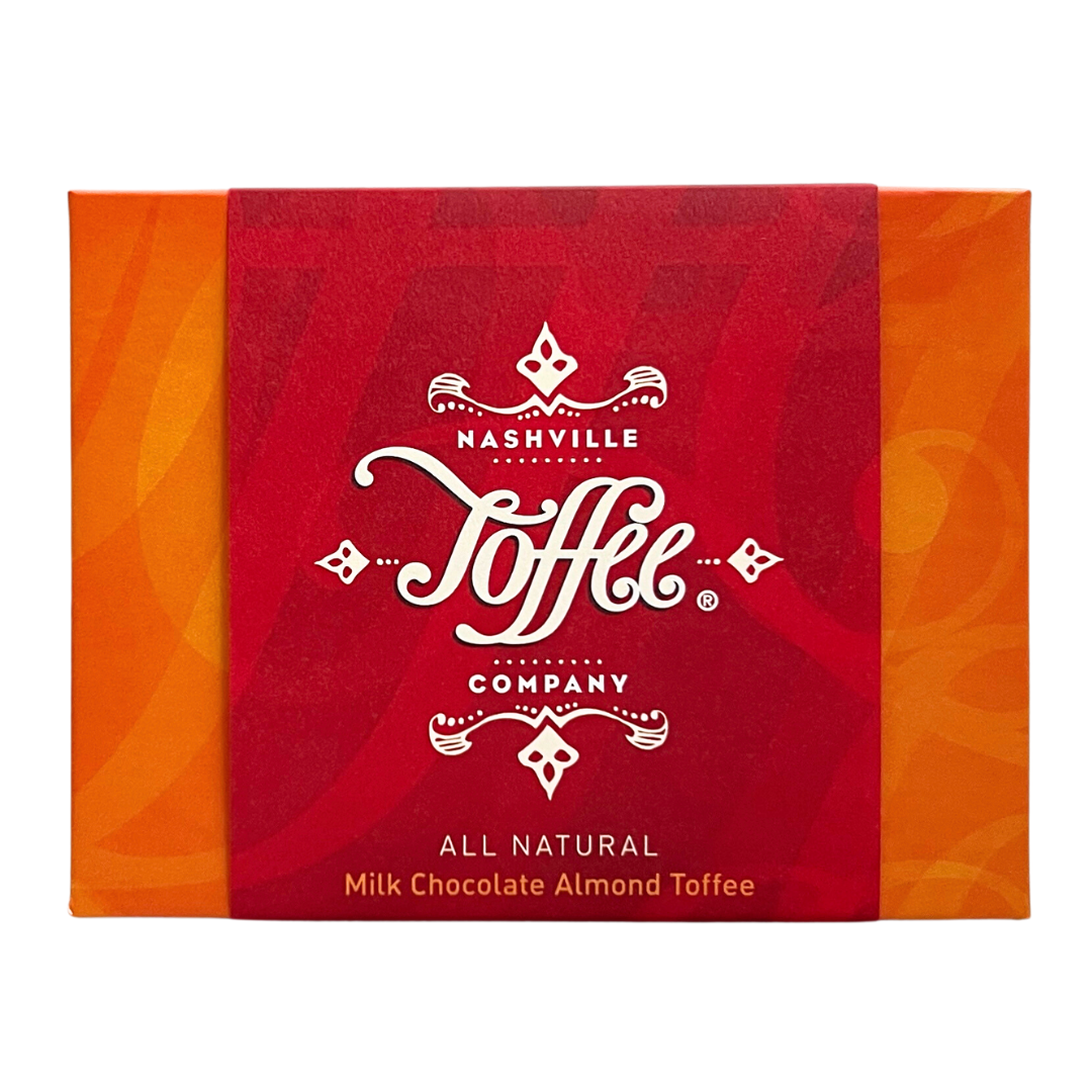 1/2 lb box of milk chocolate almond toffee. Kosher. 