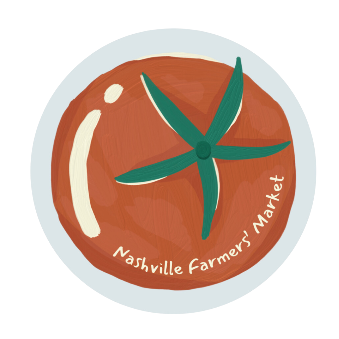Nashville Farmers Market Tomato Sticker