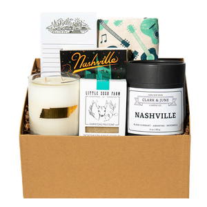 Collection of Nashville themed items for the home. 