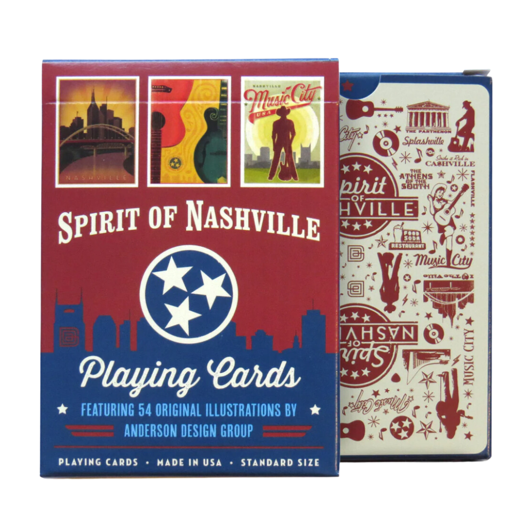 Full set of playing cards designed by Spirit of Nashville. 