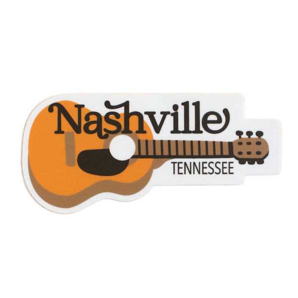Nashville Guitar Sticker Made in TN