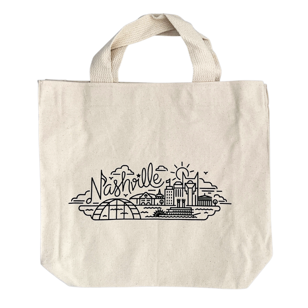 Nashville Skyline Tote Bag