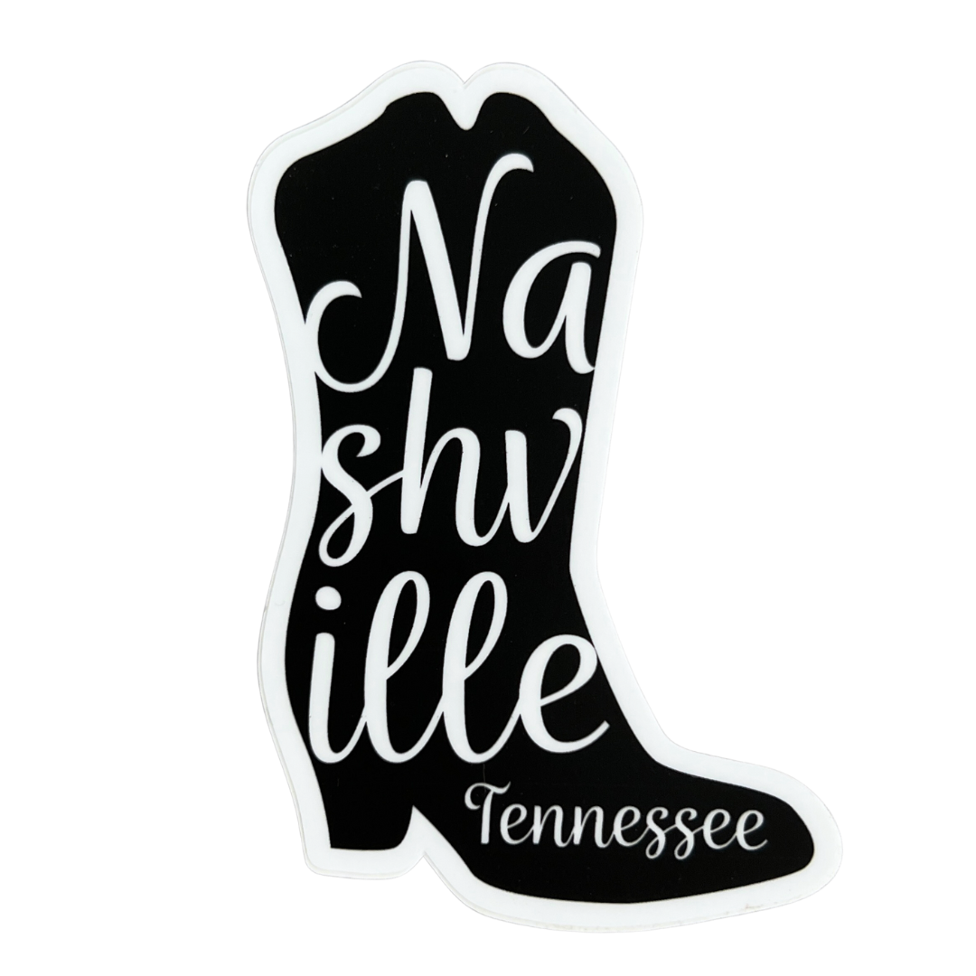 Nashville Cowgirl Boot Sticker