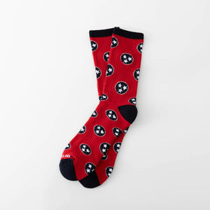 Tennessee tristar socks red and navy.