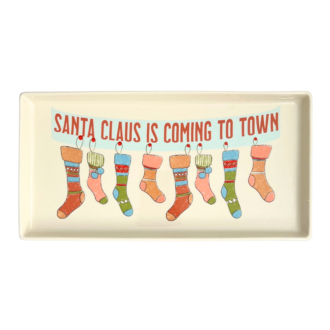 Santa Claus is Coming to Town Platter