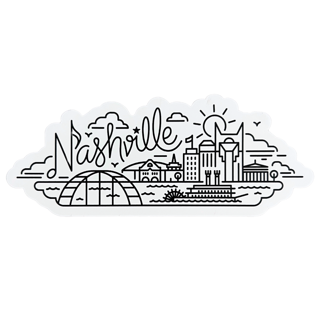Nashville Skyline Magnet