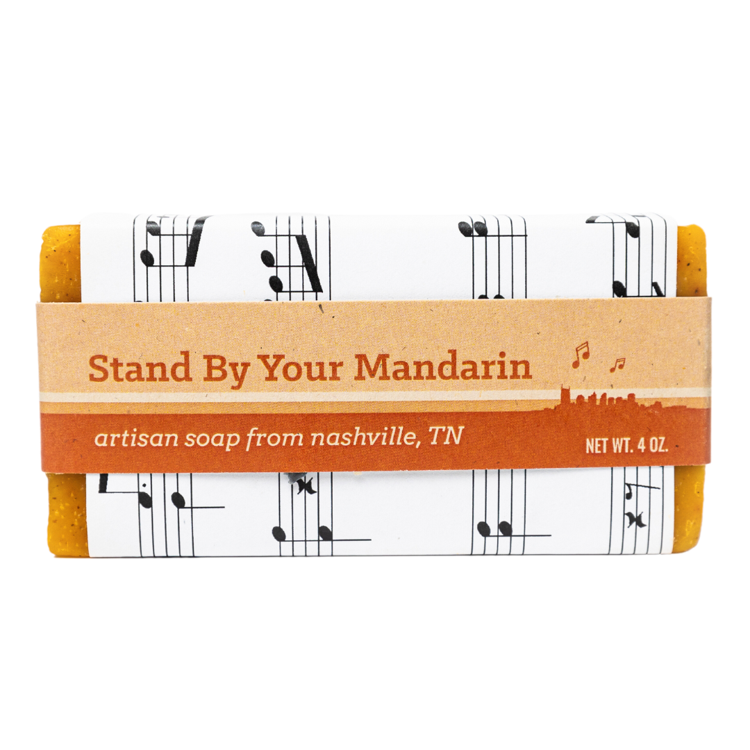 4 oz Stand By Your Mandarin Soap Bar, orange scented. 