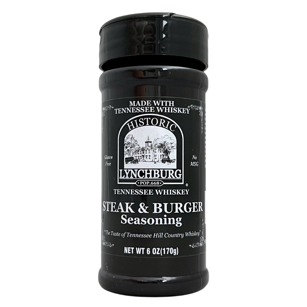 Historic Lynchburg Steak & Burger Seasoning made with Jack Daniels