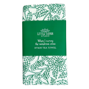When I Survey the Wondrous Cross Hymn Tea Towel