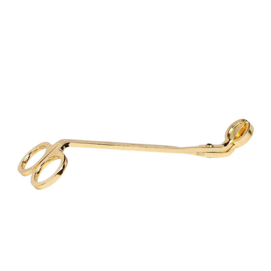 This elegant brass wick trimmer from Paddywax is perfect for any candle enthusiast looking to step up their game and impress guests. This is great to trimming wicks to a 1/4" length.
