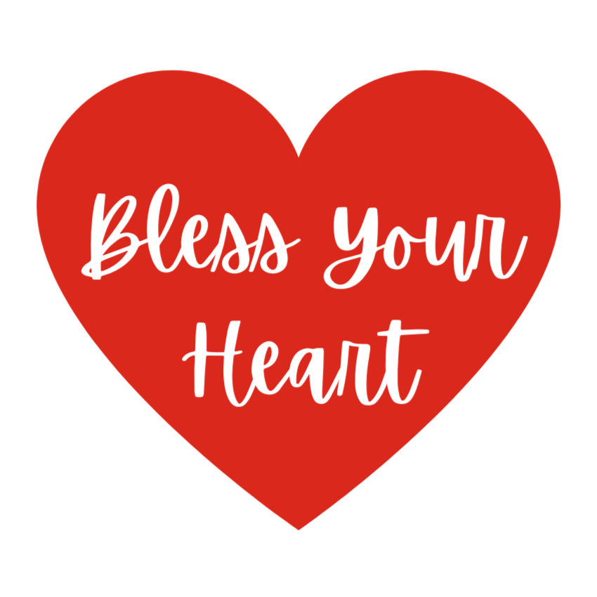 Bless Your Heart Script Sticker