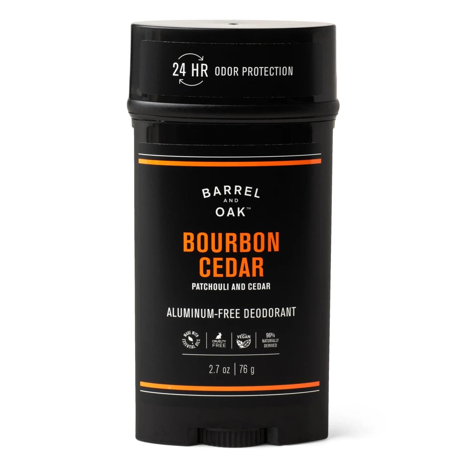 Aluminum-Free Deodorant, Bourbon Cedar scented. 