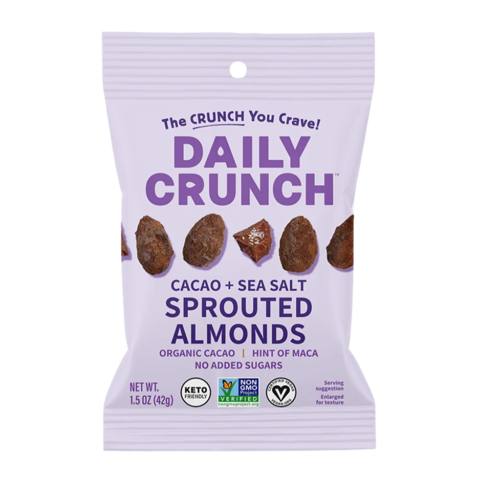1.5 oz Daily Crunch Sprouted Almond Snack Mix.