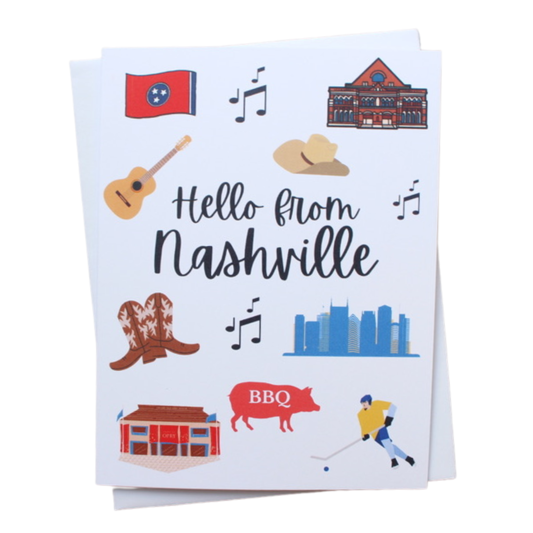 Hello from Nashville Greeting Card